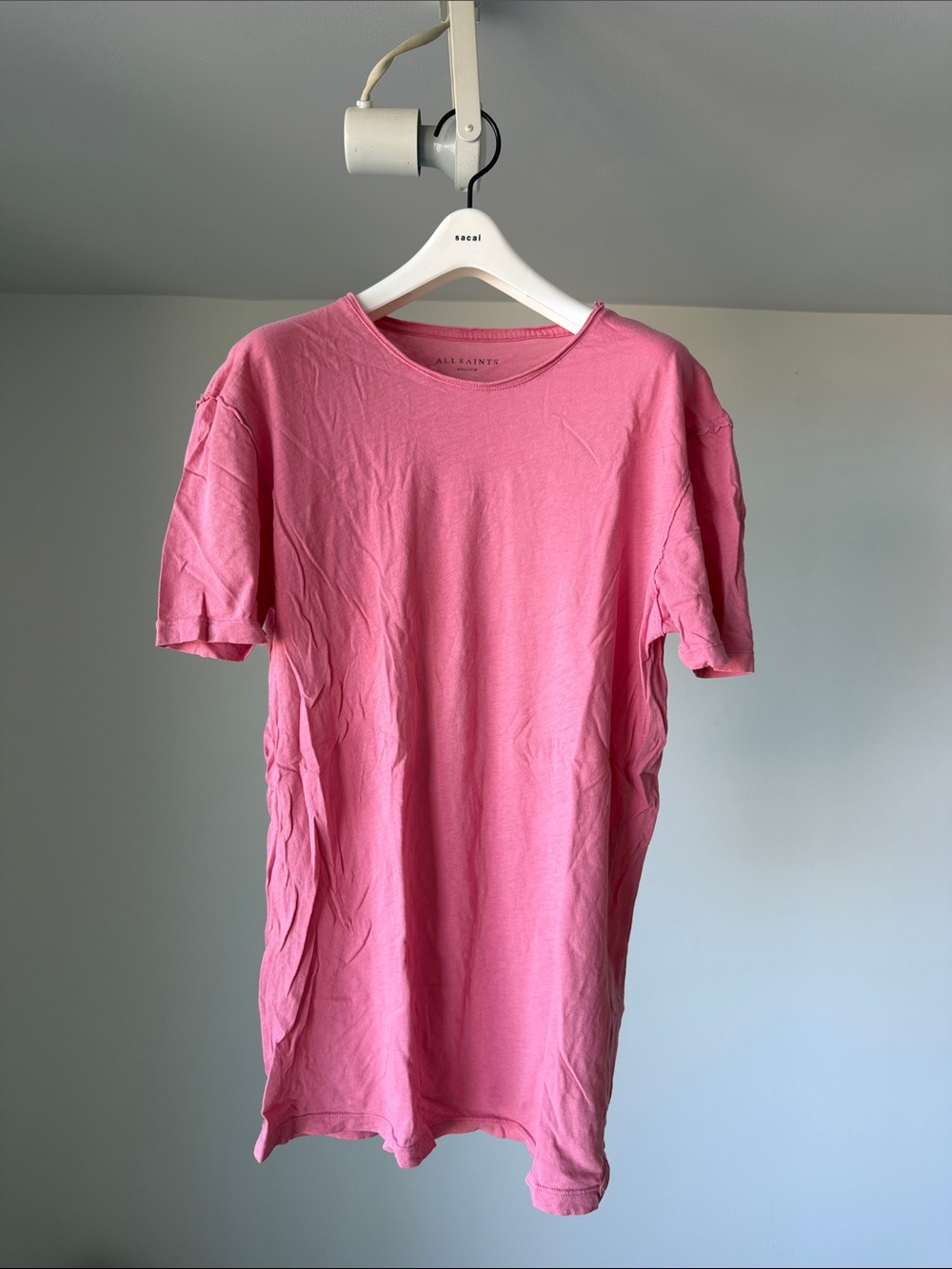 All Saints Inside Out Salmon Pink Short Sleeve
T-Shirt
